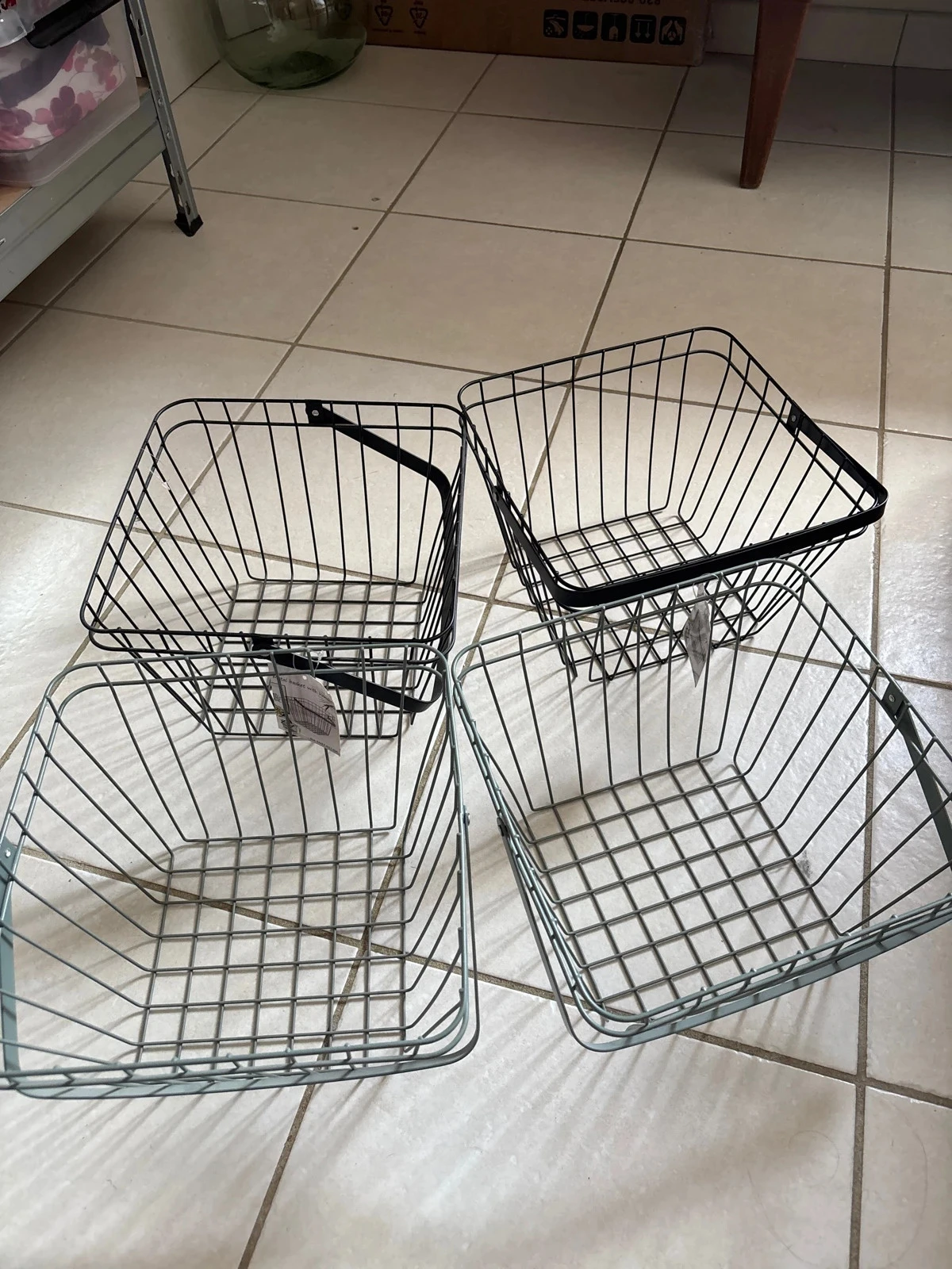 Lote de 4 cestos metálicos – photo 2